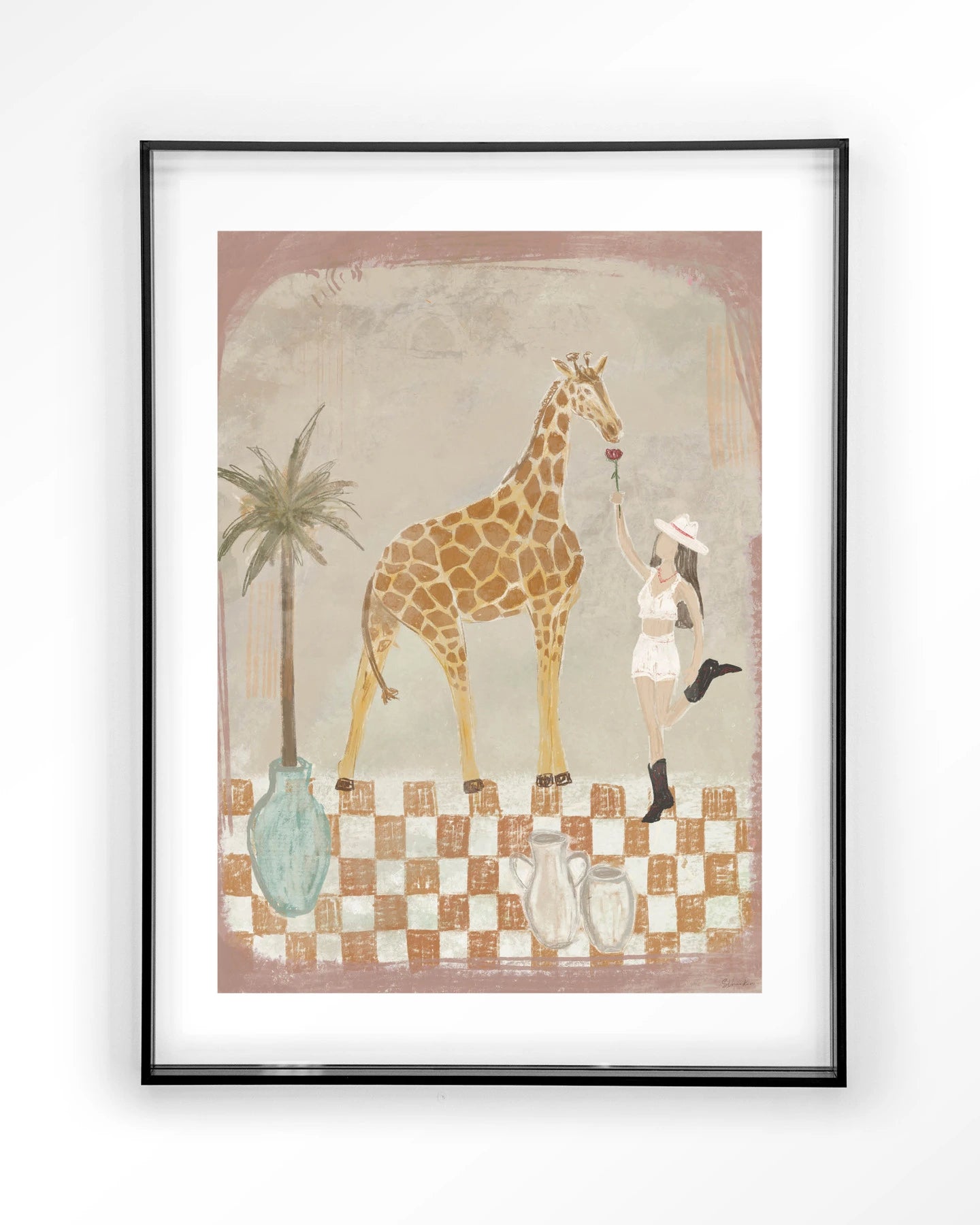 Feeding Rose - Moderne Wanddecoratie | Artprint, Glass Art & Wandkleed by Urban Cotton