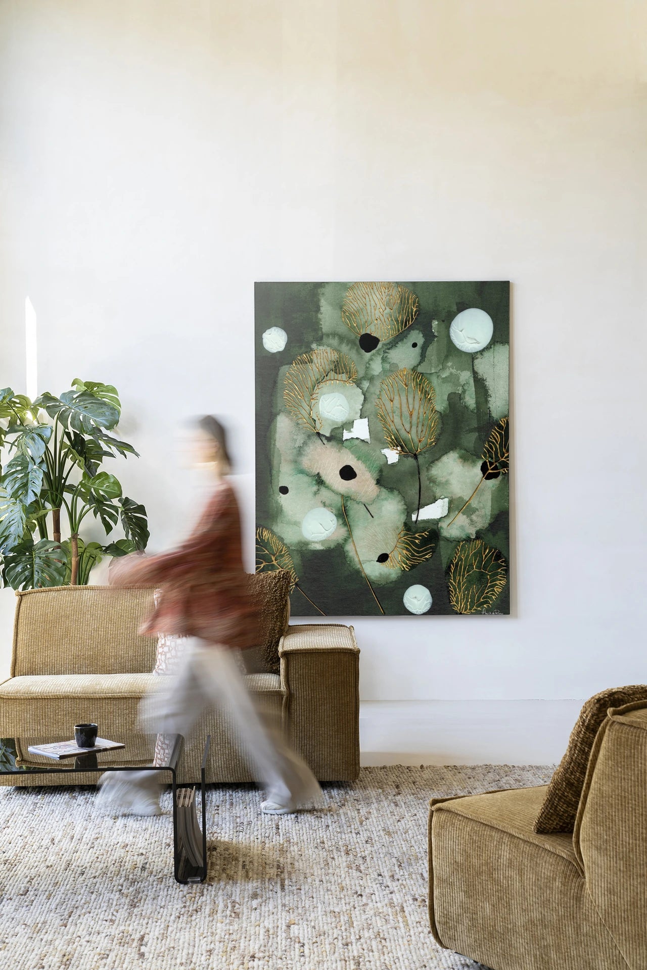Forest Flower - Moderne Wanddecoratie | Artprint, Glass Art & Wandkleed by Urban Cotton