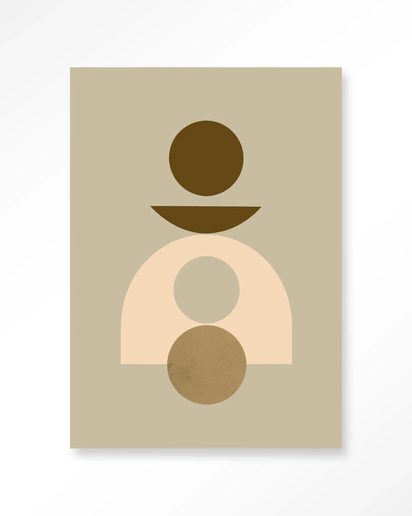 Moderne beige wanddecoratie van Urban Cotton met kunstprint, glaskunst en wandkleed voor een stijlvolle interieurversiering