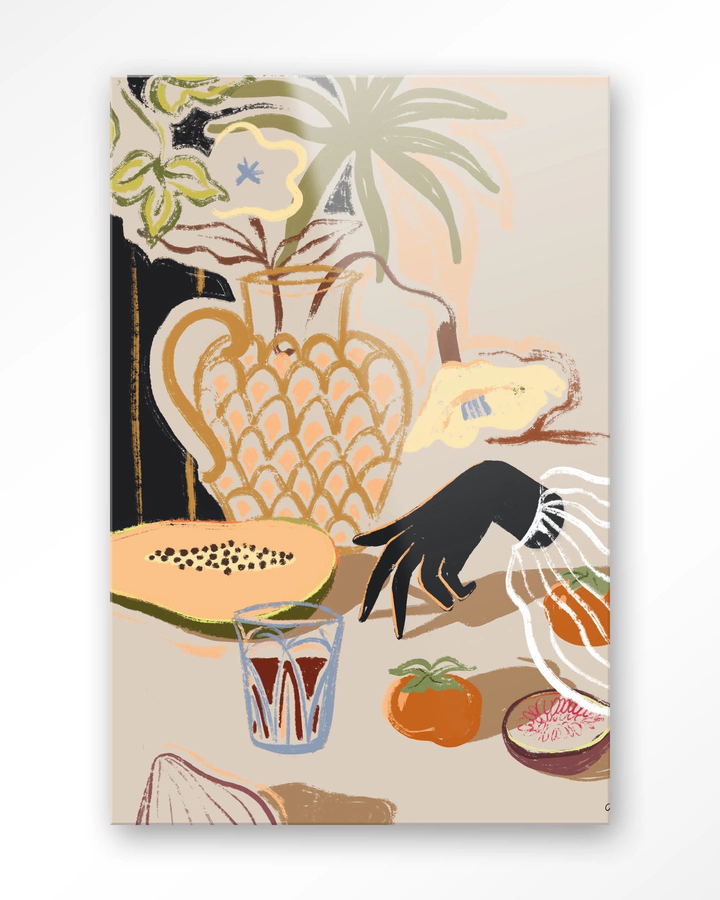 Fruitful Spread - Moderne Wanddecoratie | Artprint, Glass Art & Wandkleed by Urban Cotton