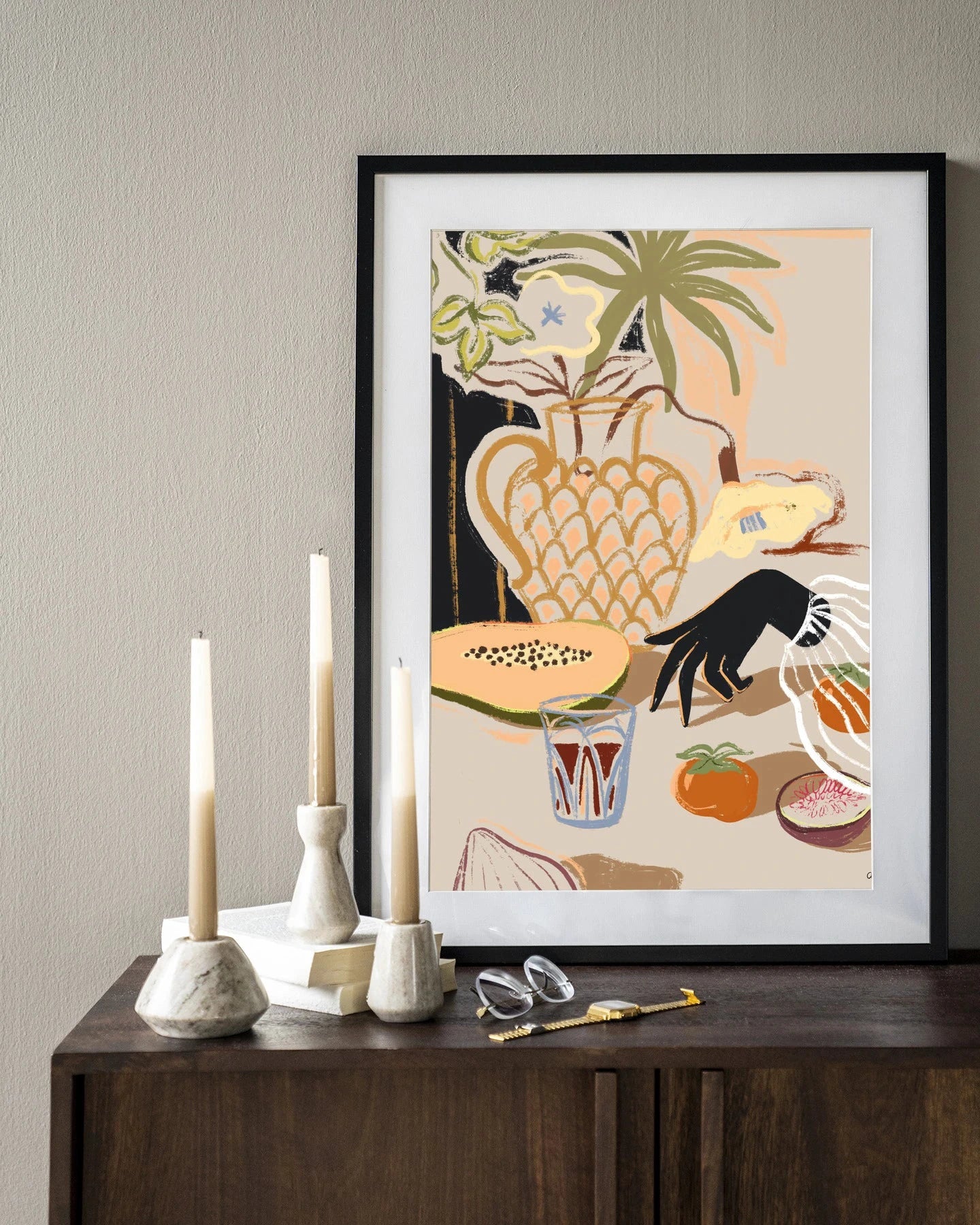 Fruitful Spread - Moderne Wanddecoratie | Artprint, Glass Art & Wandkleed by Urban Cotton
