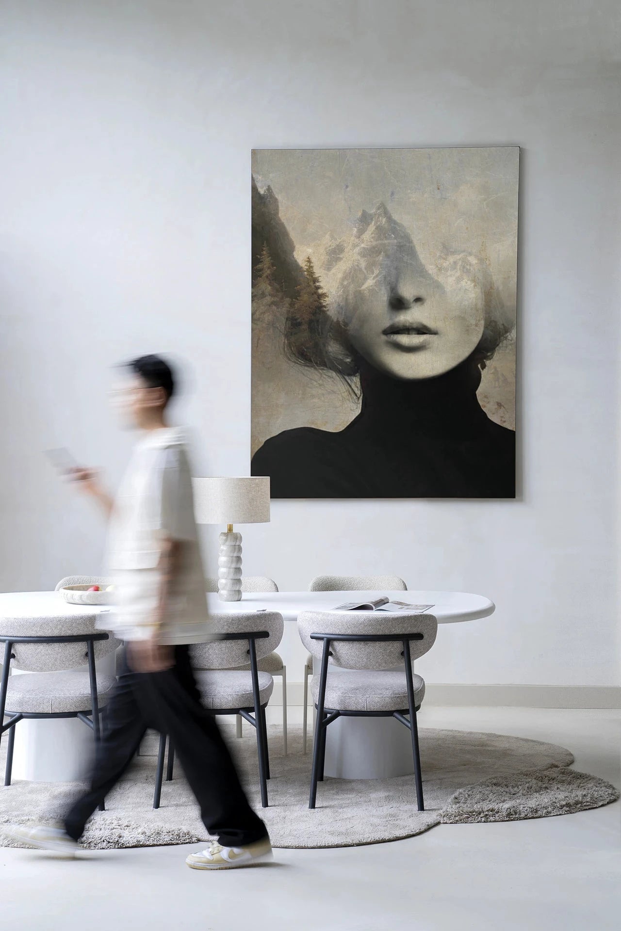Head In The Sky - Moderne Wanddecoratie | Artprint, Glass Art & Wandkleed by Urban Cotton