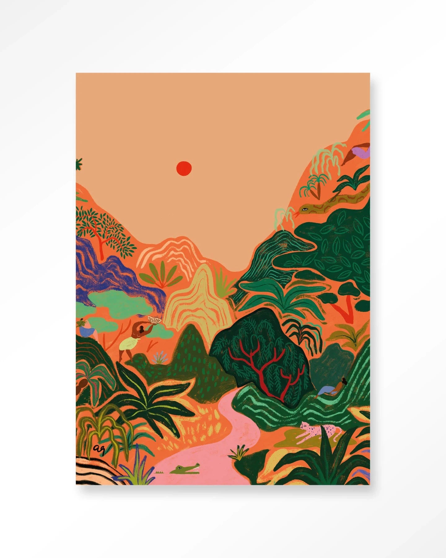 Hidden Paradise - Moderne Wanddecoratie | Artprint, Glass Art & Wandkleed by Urban Cotton