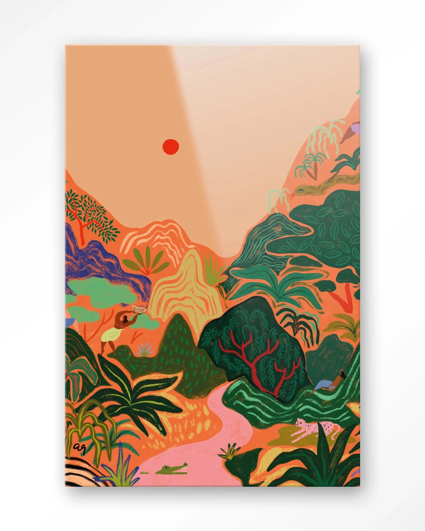 Hidden Paradise - Moderne Wanddecoratie | Artprint, Glass Art & Wandkleed by Urban Cotton