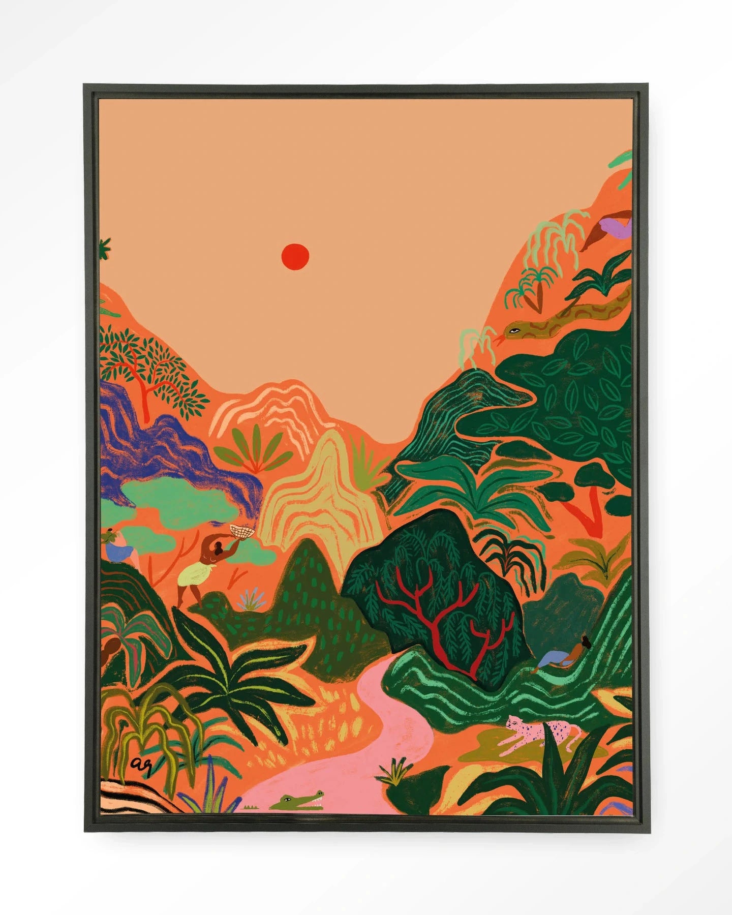 Hidden Paradise - Moderne Wanddecoratie | Artprint, Glass Art & Wandkleed by Urban Cotton