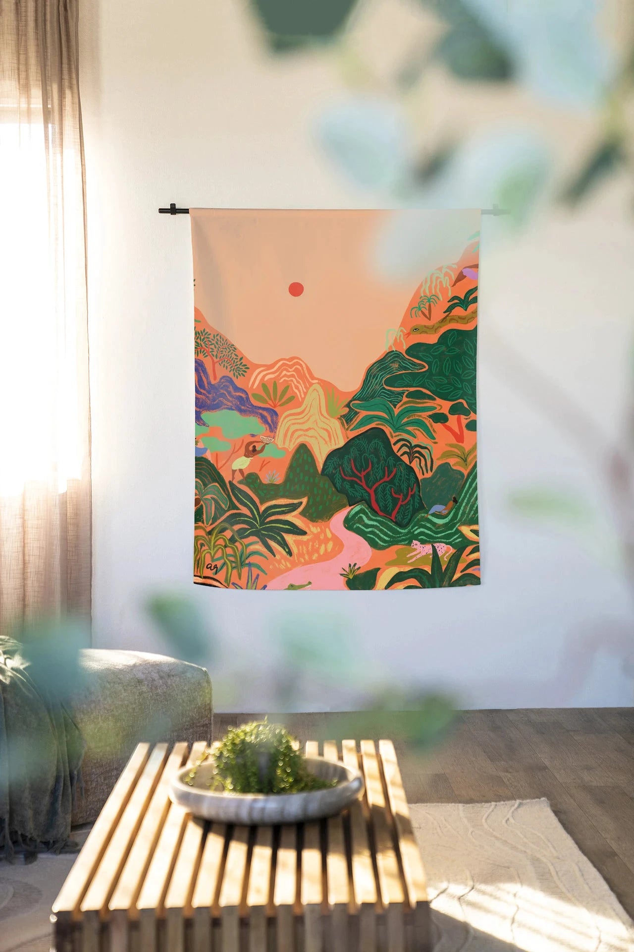 Hidden Paradise - Moderne Wanddecoratie | Artprint, Glass Art & Wandkleed by Urban Cotton