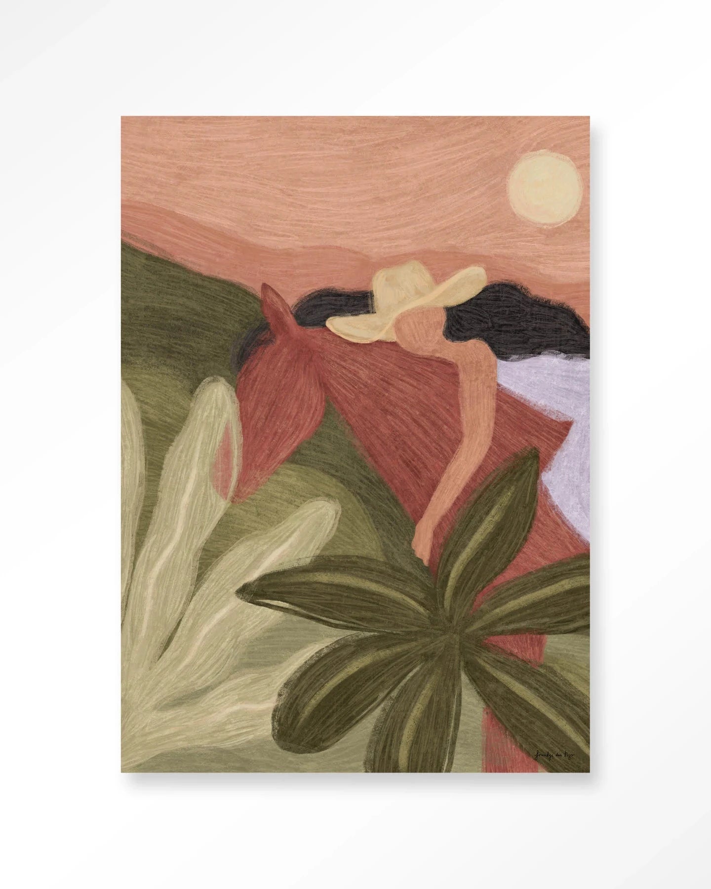 Horse Sunset - Moderne Wanddecoratie | Artprint, Glass Art & Wandkleed by Urban Cotton