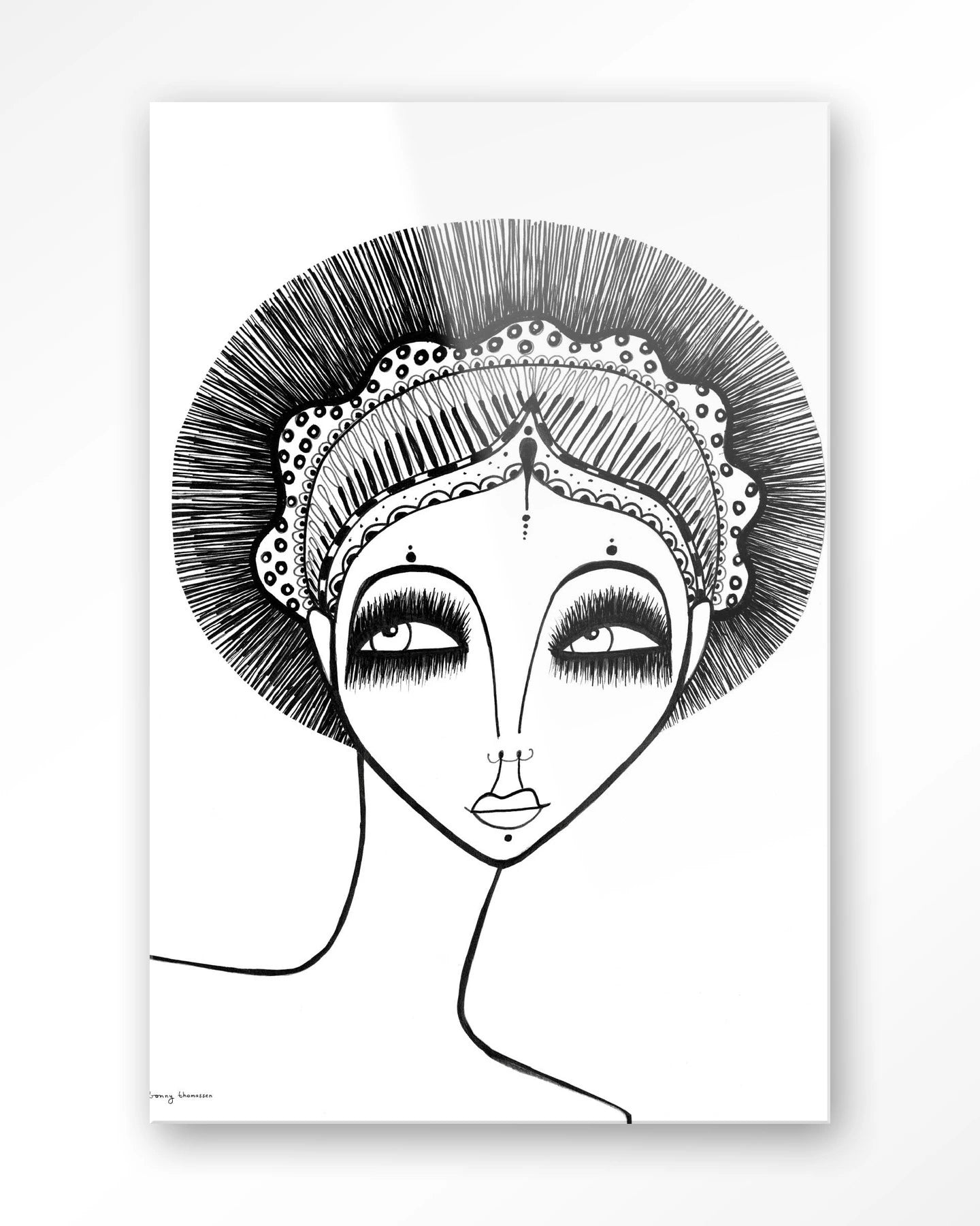 Leyla - Moderne Wanddecoratie | Artprint, Glass Art & Wandkleed by Urban Cotton