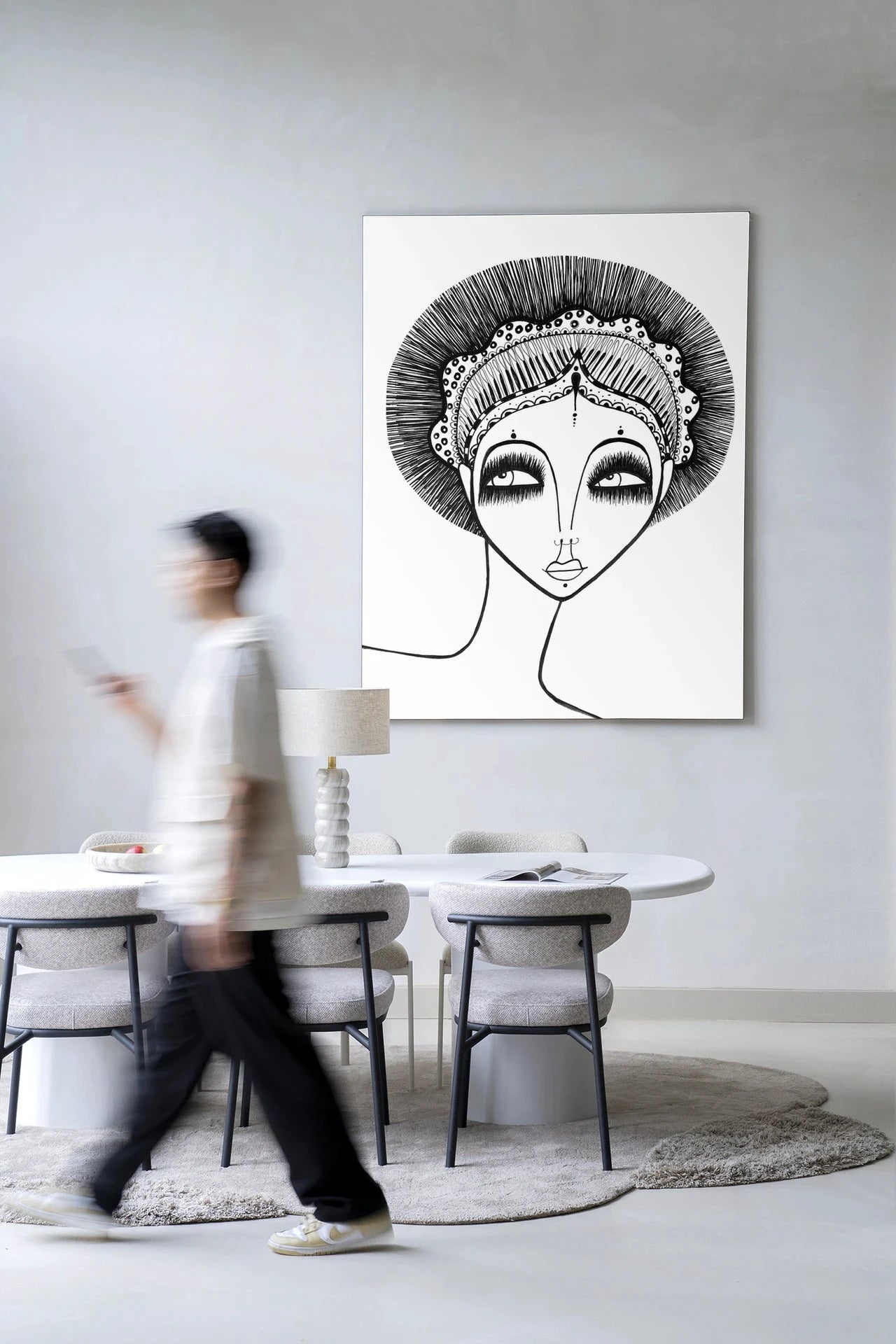 Leyla - Moderne Wanddecoratie | Artprint, Glass Art & Wandkleed by Urban Cotton