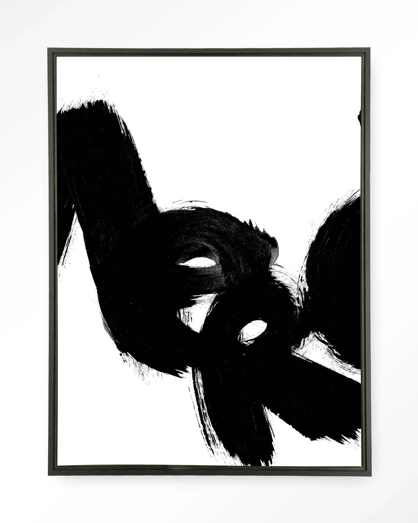 Moderne wanddecoratie van Urban Cotton met zwart wandkleed en artprint, geschikt voor muurdecoratie en interieurdesign.
