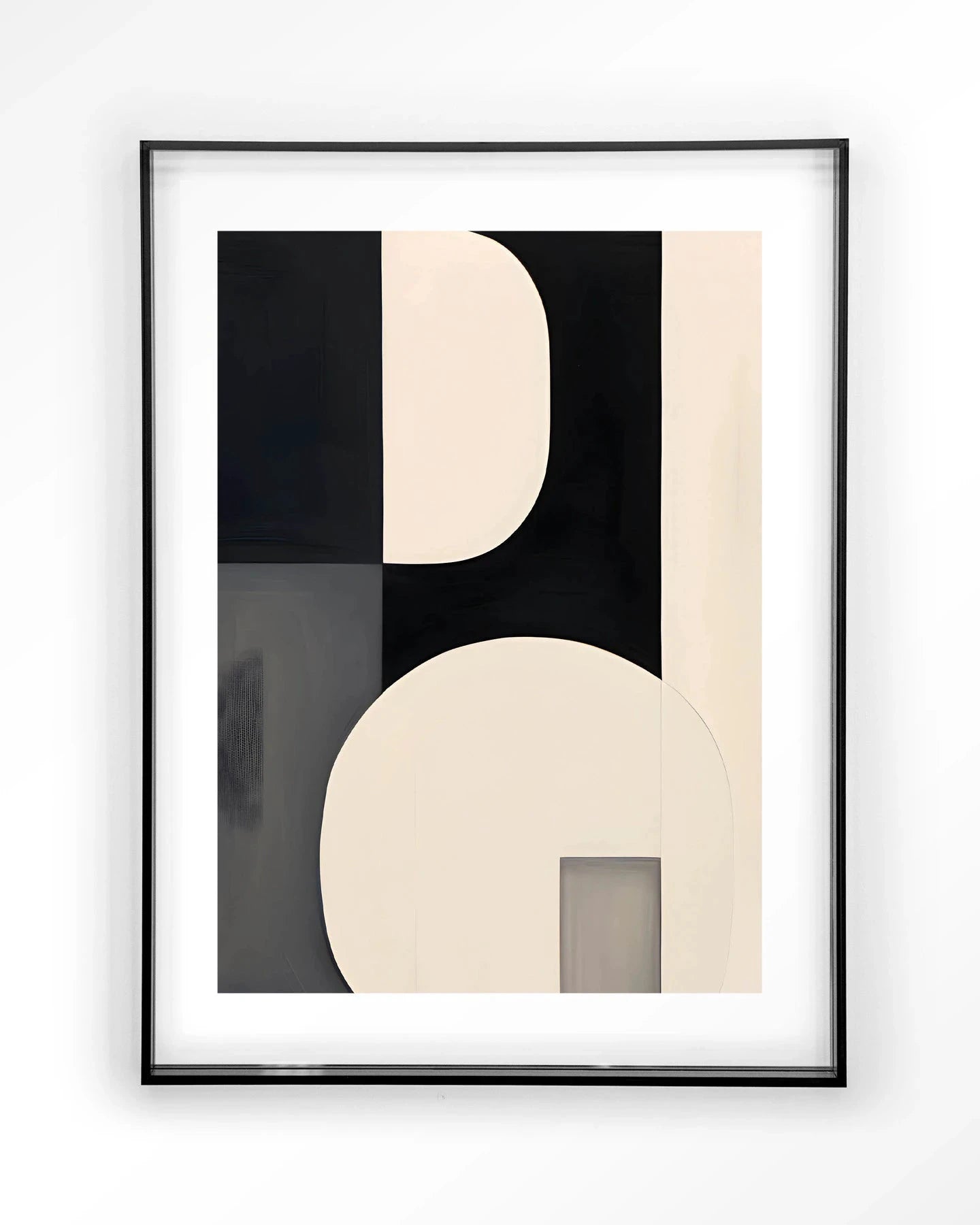 Moderne Urban Cotton wanddecoratie met Repel kunstprint, acryl frame en zwart glas, geschikt als muurkunst en wandkleed.