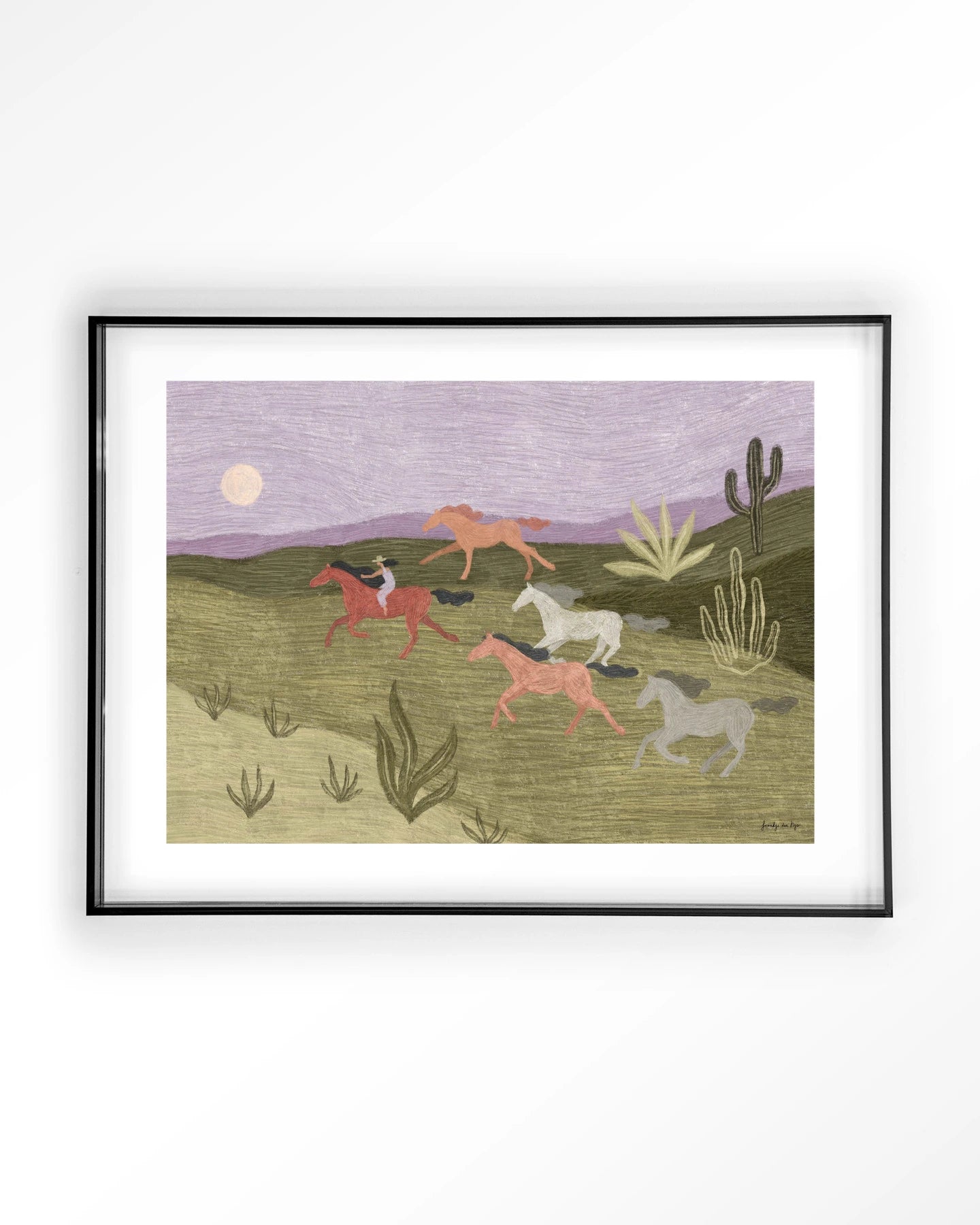 Running Horses - Moderne Wanddecoratie | Artprint, Glass Art & Wandkleed by Urban Cotton
