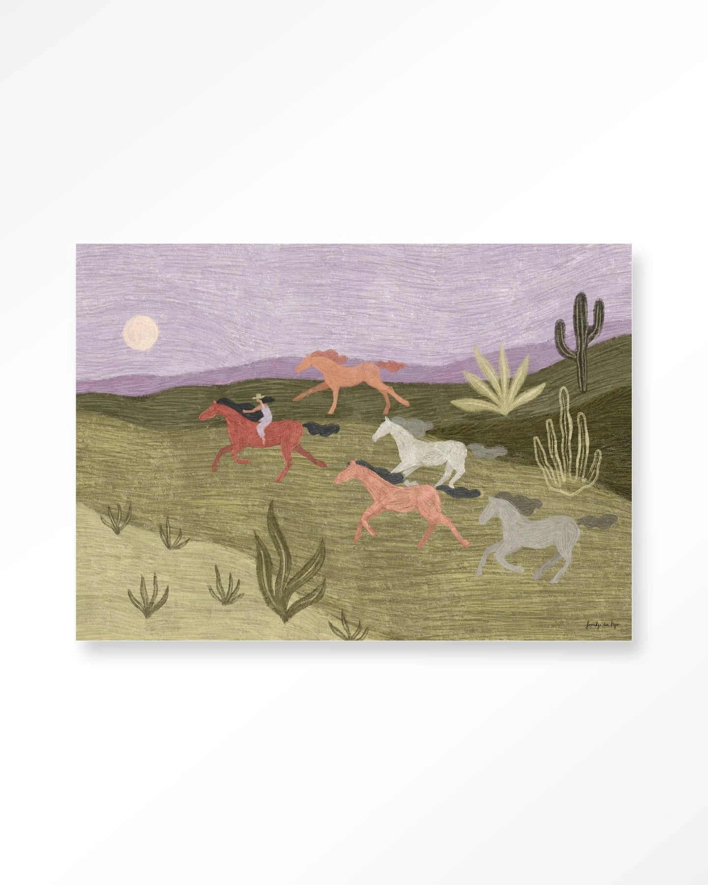 Running Horses - Moderne Wanddecoratie | Artprint, Glass Art & Wandkleed by Urban Cotton