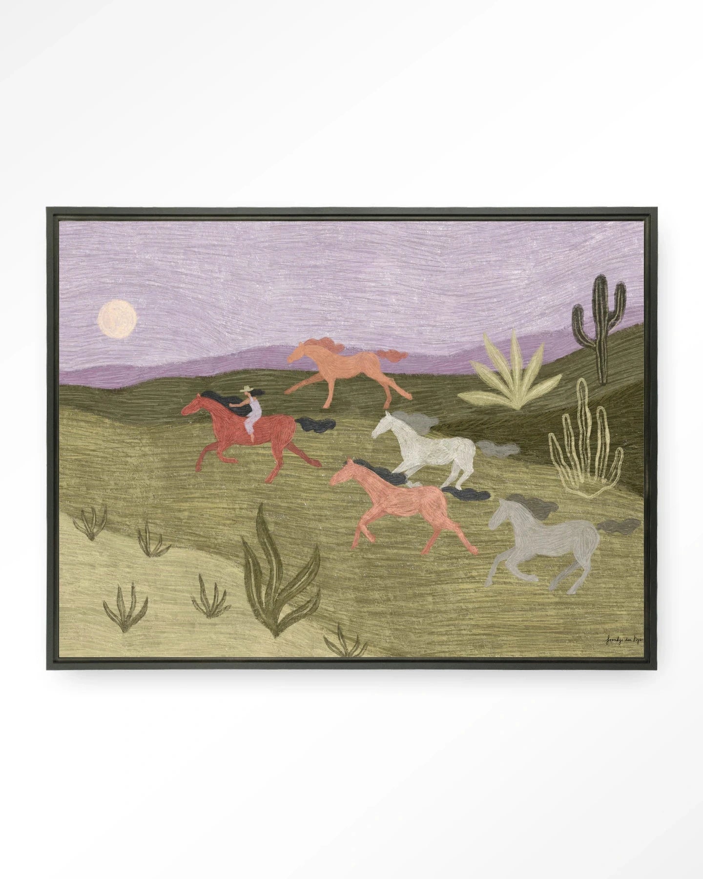 Running Horses - Moderne Wanddecoratie | Artprint, Glass Art & Wandkleed by Urban Cotton