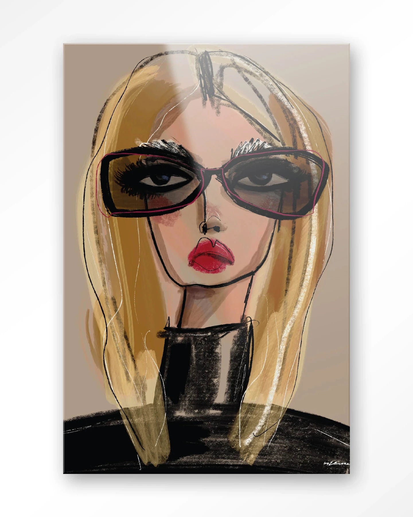 She Knows - Moderne Wanddecoratie | Artprint, Glass Art & Wandkleed by Urban Cotton
