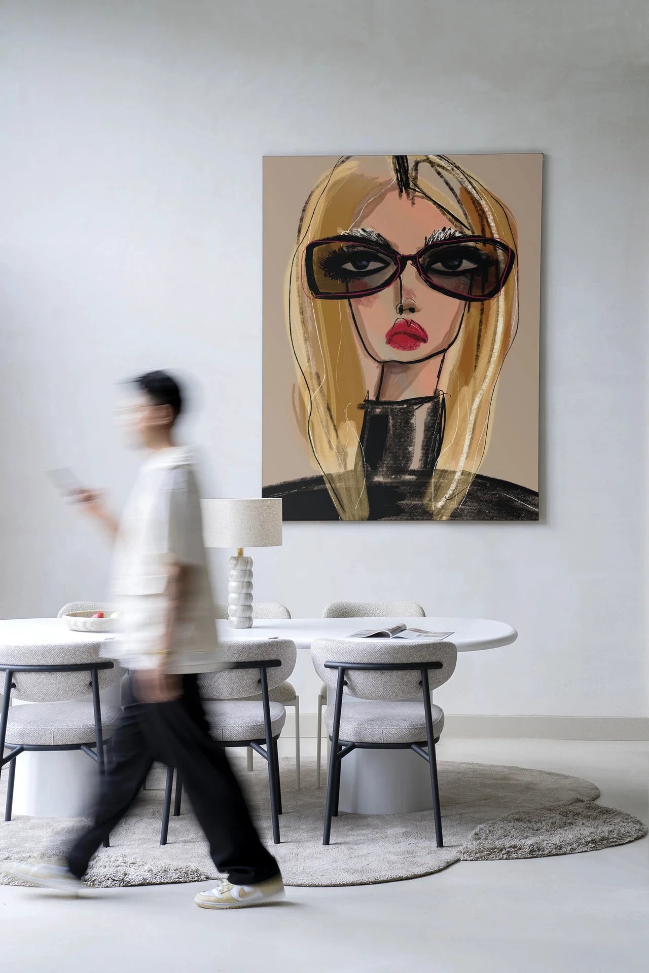 She Knows - Moderne Wanddecoratie | Artprint, Glass Art & Wandkleed by Urban Cotton