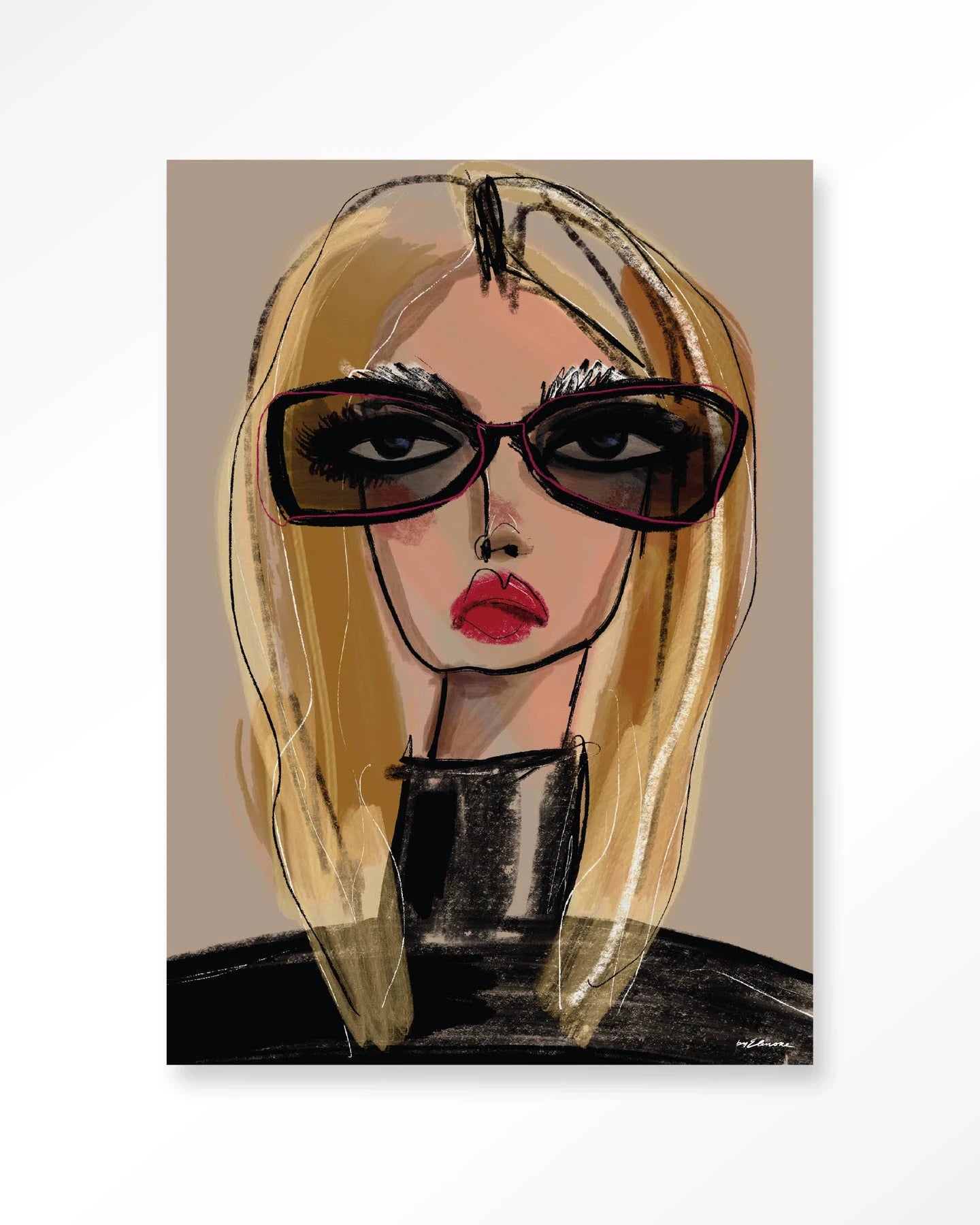 She Knows - Moderne Wanddecoratie | Artprint, Glass Art & Wandkleed by Urban Cotton