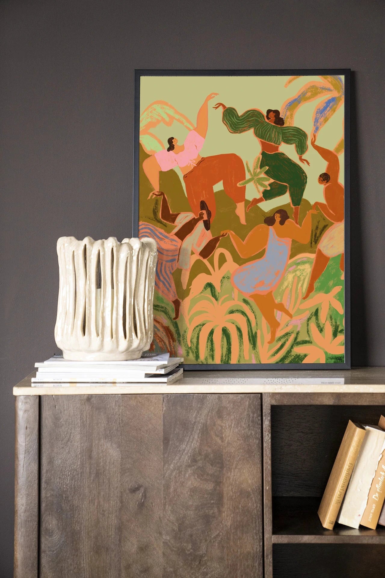 Spring Frolic - Moderne Wanddecoratie | Artprint, Glass Art & Wandkleed by Urban Cotton