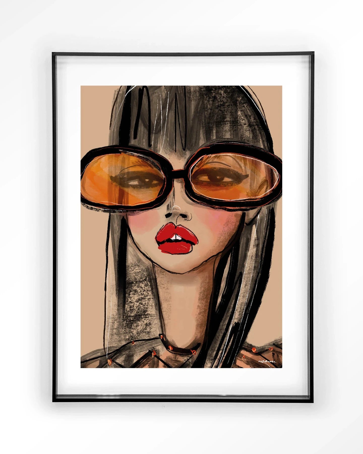 Sunny Orange - Moderne Wanddecoratie | Artprint, Glass Art & Wandkleed by Urban Cotton