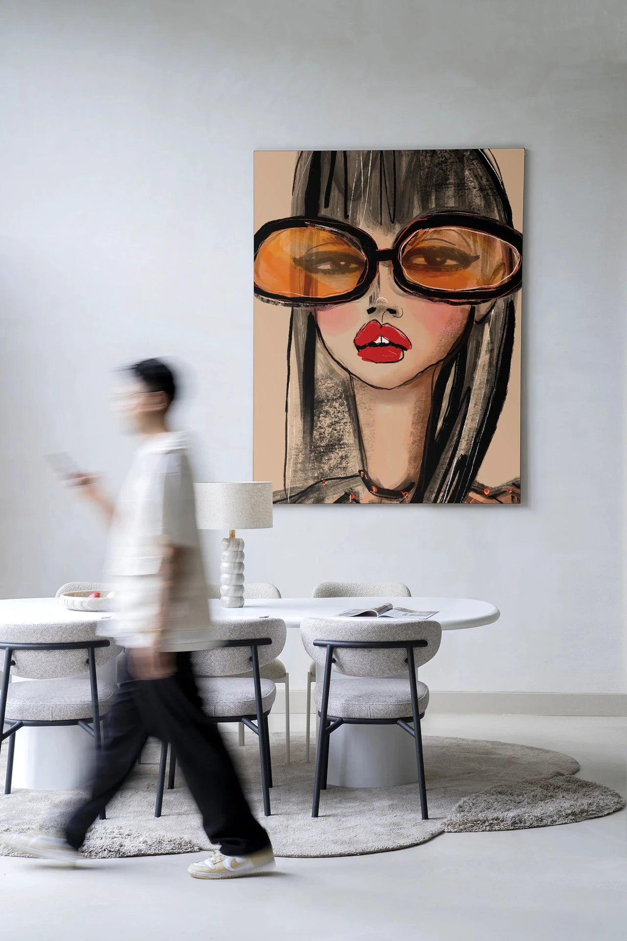 Sunny Orange - Moderne Wanddecoratie | Artprint, Glass Art & Wandkleed by Urban Cotton