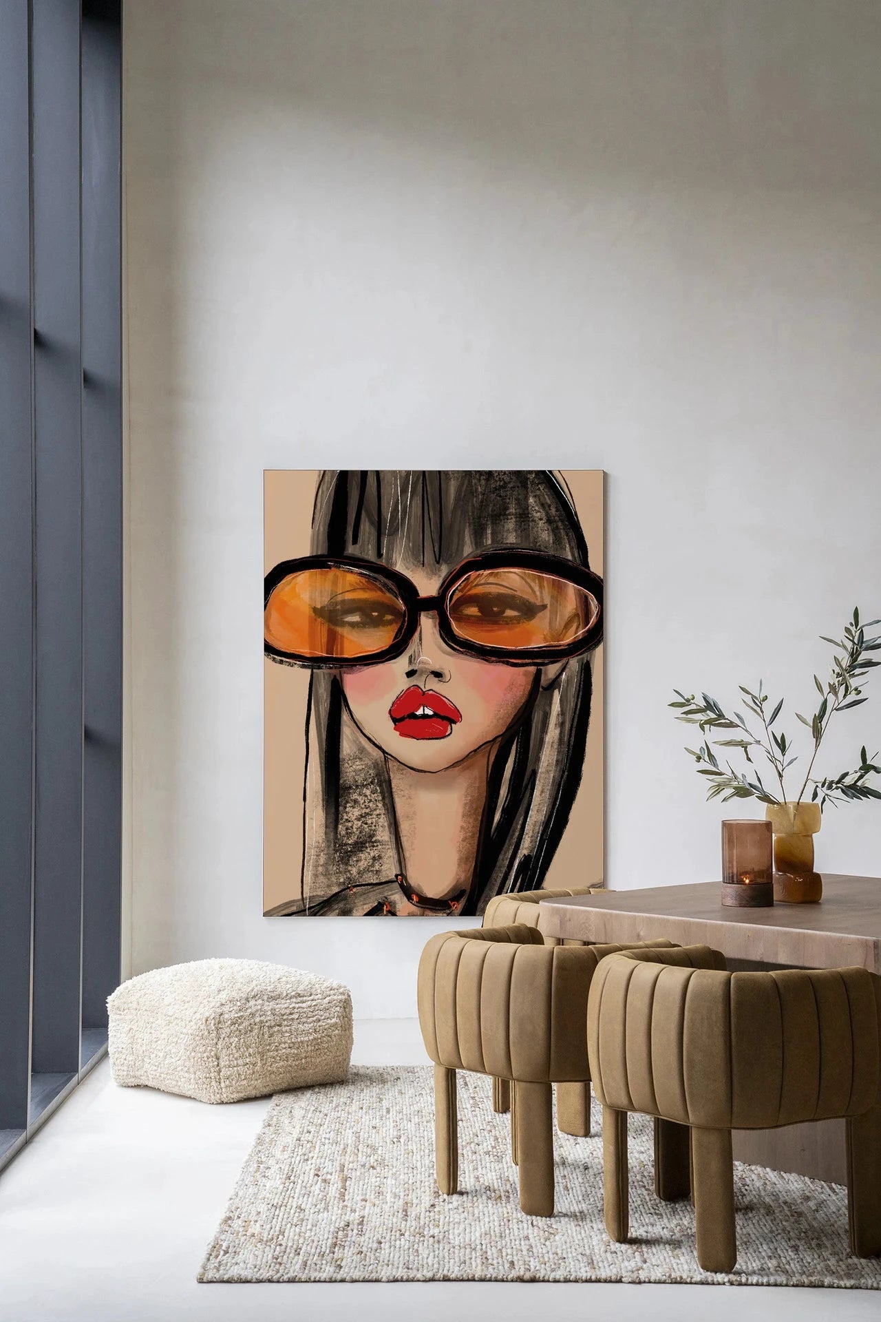 Sunny Orange - Moderne Wanddecoratie | Artprint, Glass Art & Wandkleed by Urban Cotton