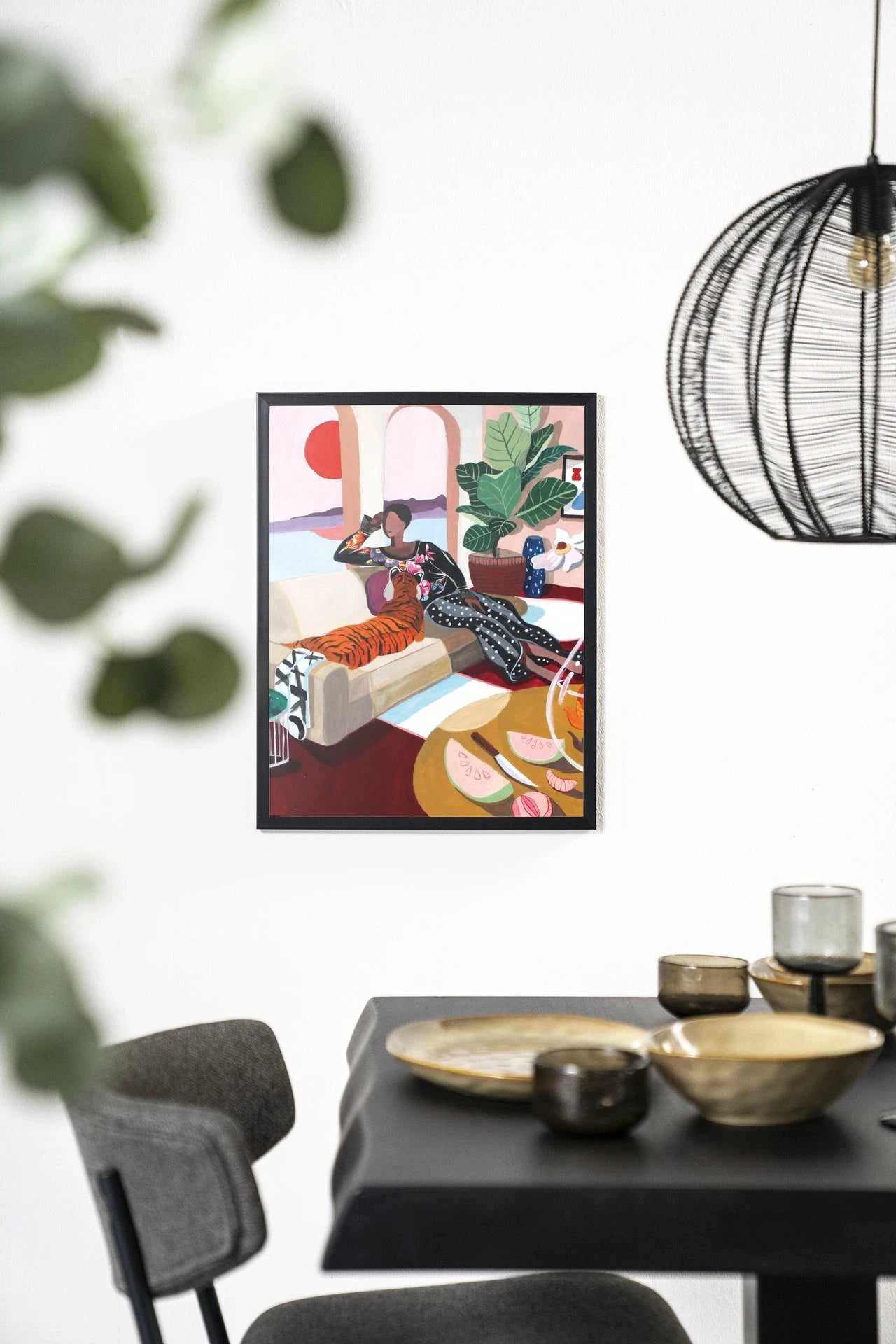 Tiger Queen - Moderne Wanddecoratie | Artprint, Glass Art & Wandkleed by Urban Cotton