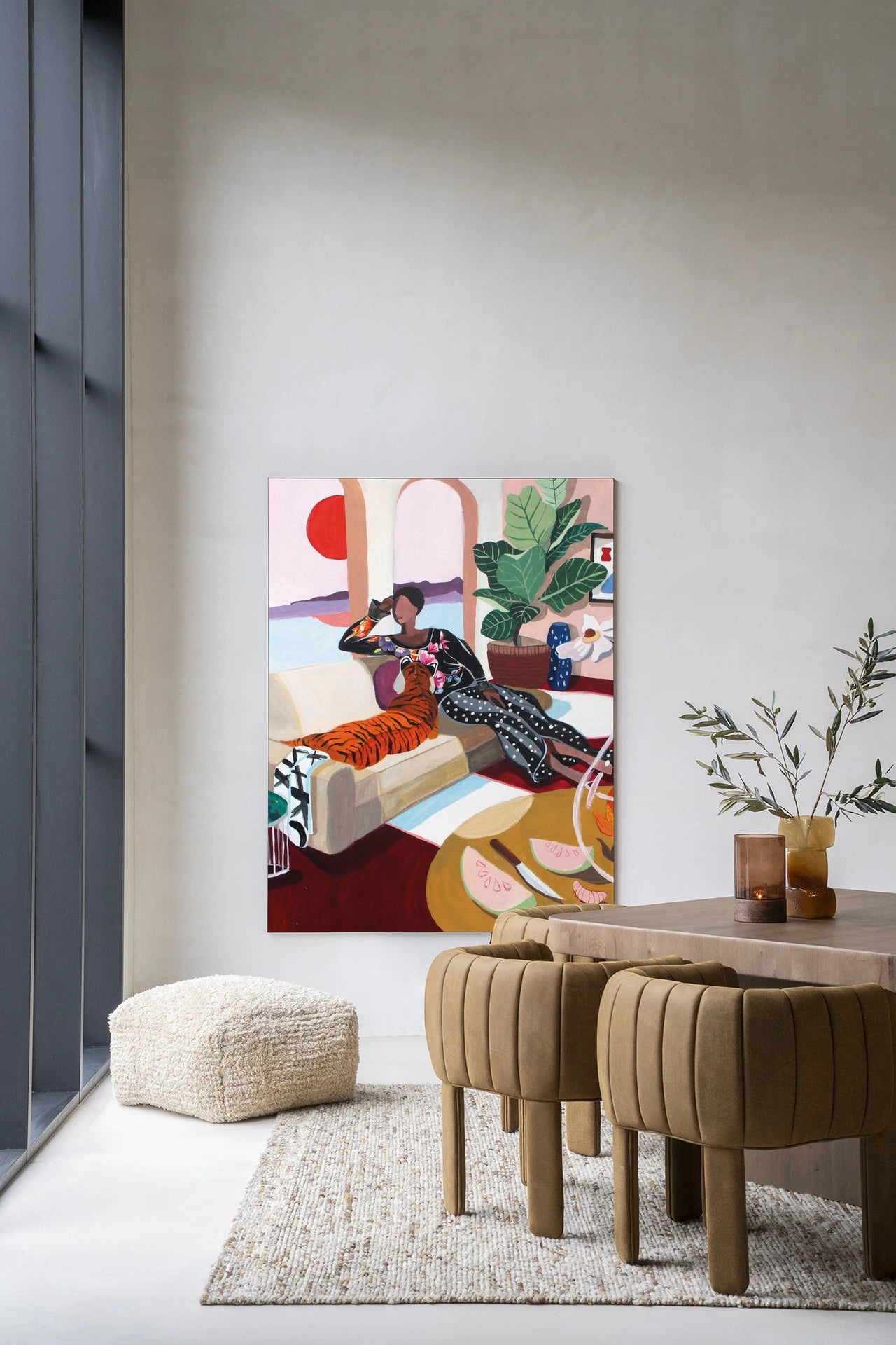 Tiger Queen - Moderne Wanddecoratie | Artprint, Glass Art & Wandkleed by Urban Cotton