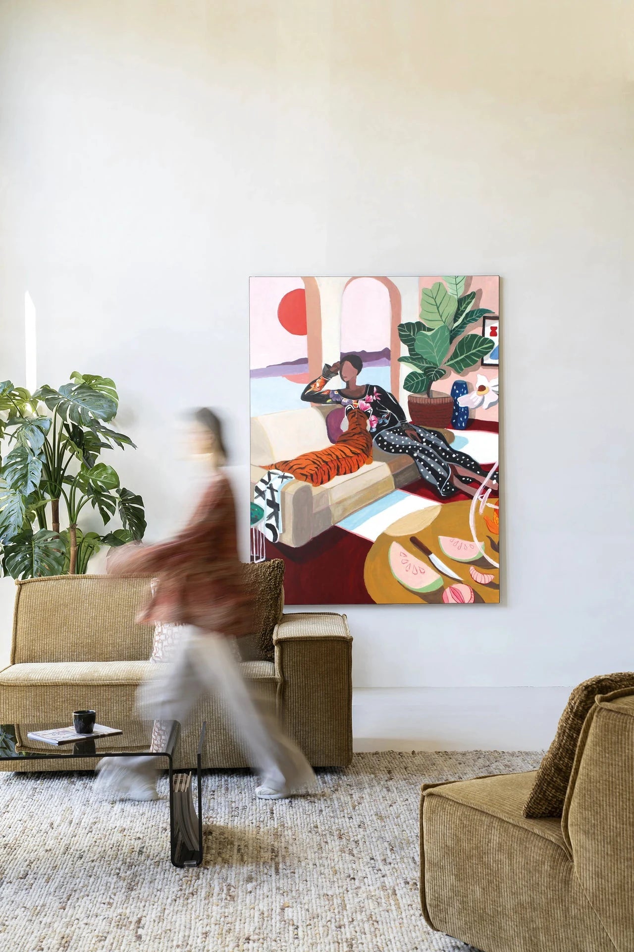 Tiger Queen - Moderne Wanddecoratie | Artprint, Glass Art & Wandkleed by Urban Cotton