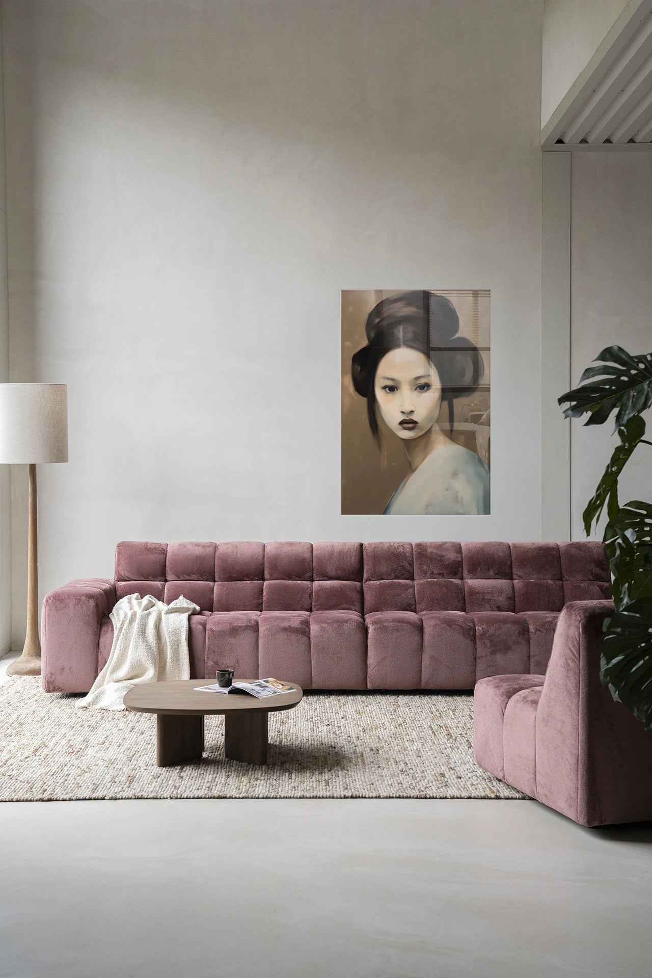Moderne wanddecoratie van Urban Cotton, glaskunst en artprint met abstract ontwerp voor een eigentijdse sfeer in huis