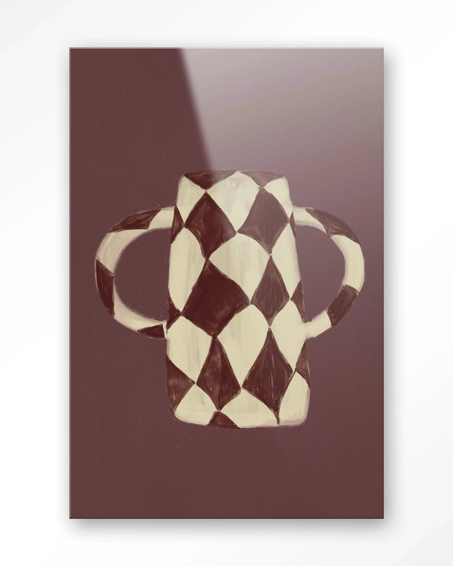 Moderne wanddecoratie van Urban Cotton, glaskunstwerk met levendige kleuren en abstract ontwerp, geschikt als kunstprint en wandkleed.