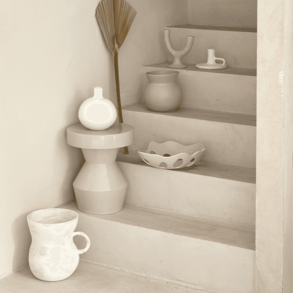 Bijzettafel Sculptural Sand 30* 30 * 35 CM - depauwwonen