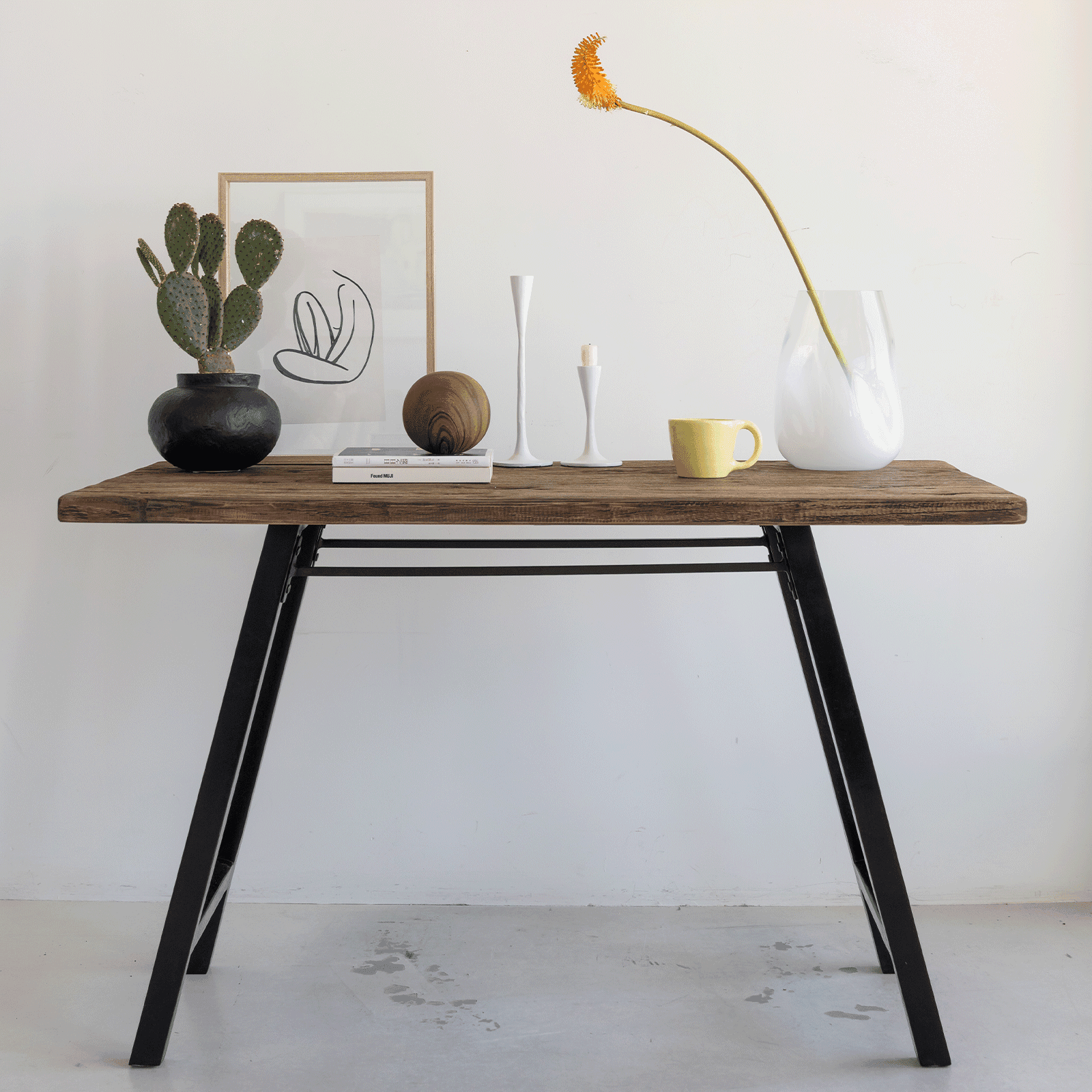 Bureau hergebruikt hout en Acacia 120 * 60 * 75 CM - depauwwonen