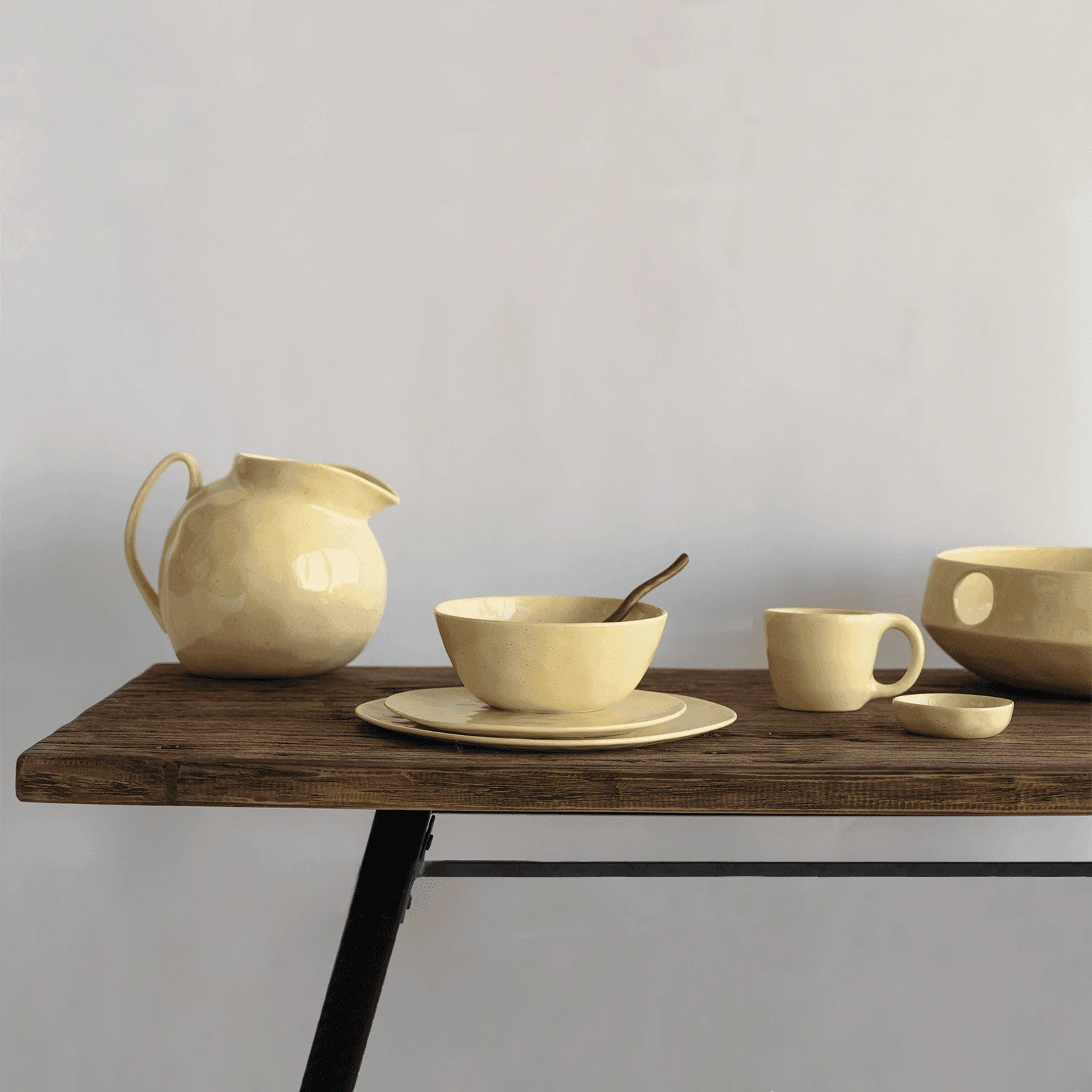 Bureau hergebruikt hout en Acacia 120 * 60 * 75 CM by Urban Nature Culture