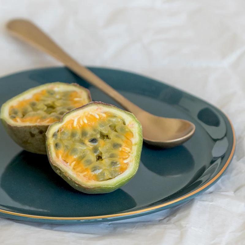 Good Morning bord Ø17 cm - Blauw Groen (set van 4) by Urban Nature Culture