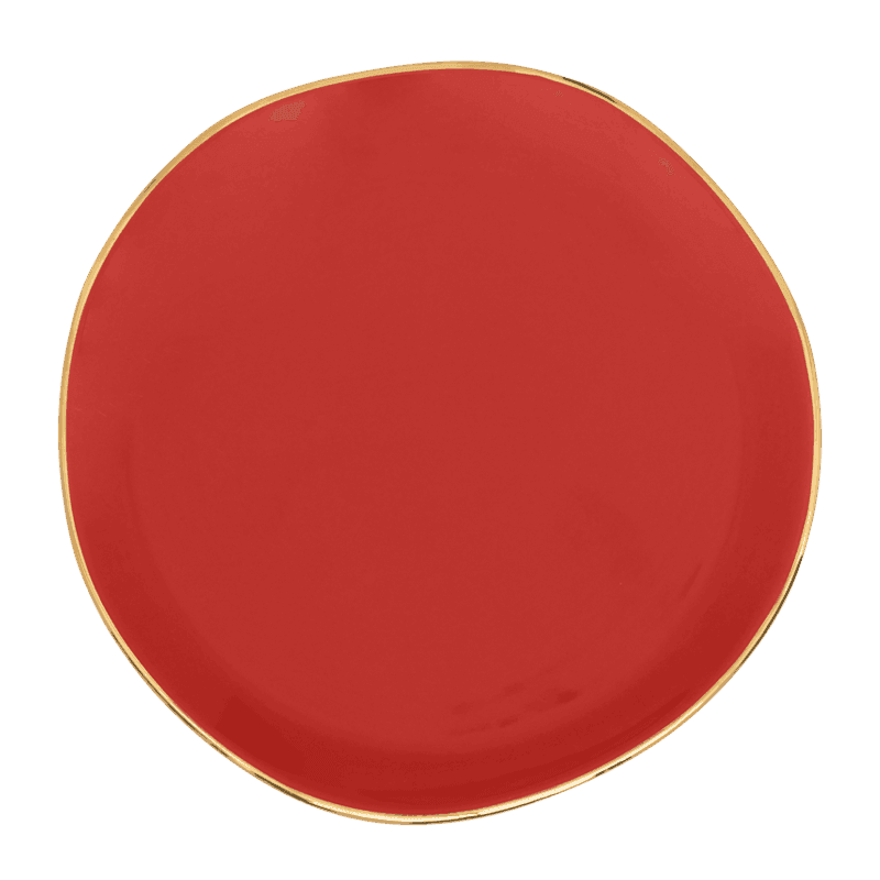 Good Morning bord Ø17 cm - Framboos (set van 4) by Urban Nature Culture