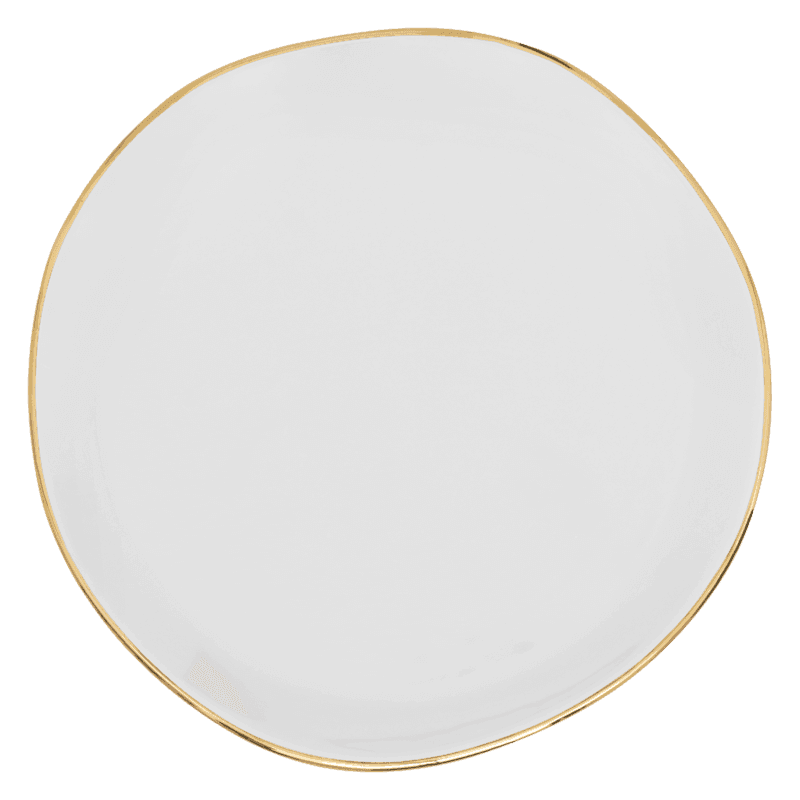 Good Morning bord Ø17 cm - Wit (set van 4) by Urban Nature Culture