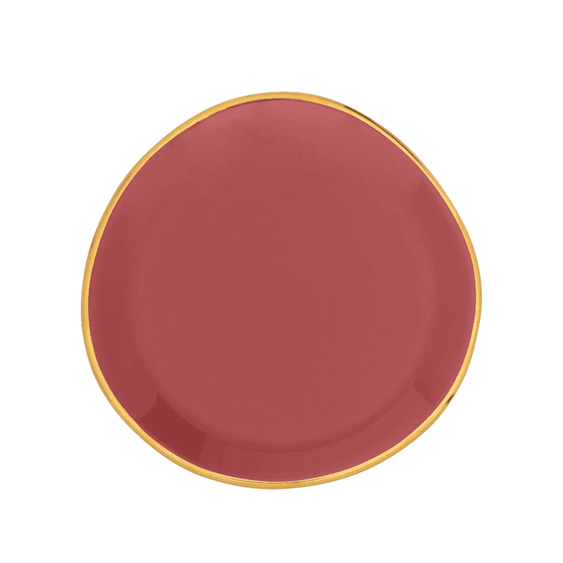 Good Morning bord Ø9 cm - Brandied Apricot (set van 4) by Urban Nature Culture