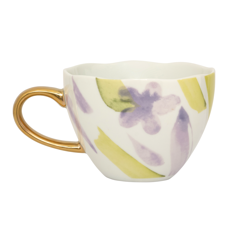 Good Morning Kop Cappuccino/Thee Kusha (set van 4) by Urban Nature Culture