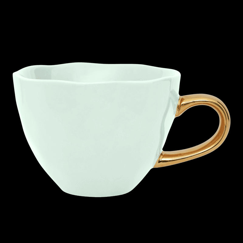 Good Morning kop Cappuccino / Thee Ø11 cm - Celadon (set van 4) - depauwwonen