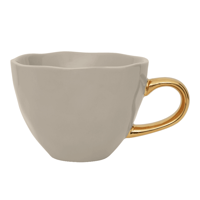 Good Morning kop Cappuccino / Thee Ø11 cm - Grijs Morn (set van 4) by Urban Nature Culture