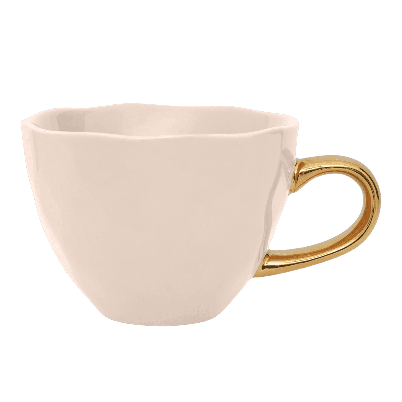 Good Morning kop Cappuccino / Thee Ø11 cm - Oudroze (set van 4) by Urban Nature Culture