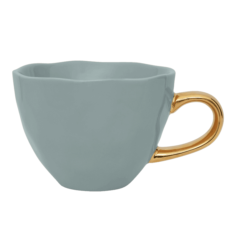 Good Morning kop Cappuccino / Thee Ø11 cm - Slate (set van 4) by Urban Nature Culture