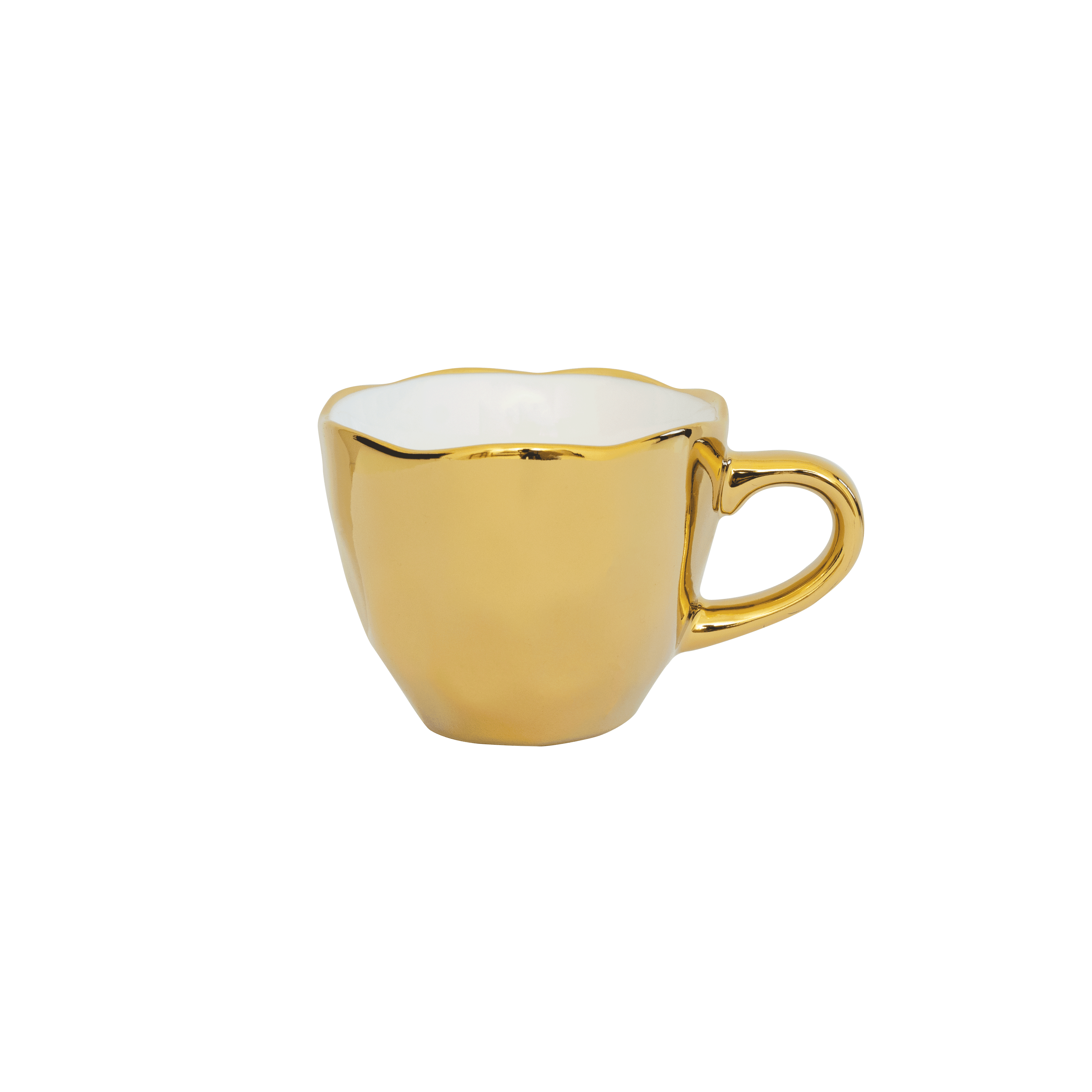 Good Morning kopje Espresso Gold (set van 4) by Urban Nature Culture