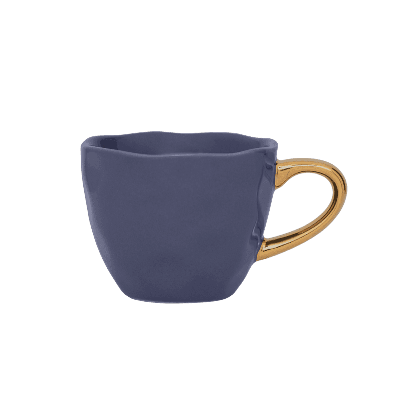 Good Morning kopje Espresso Ø6 cm - Paars Blauw (set van 4) - depauwwonen