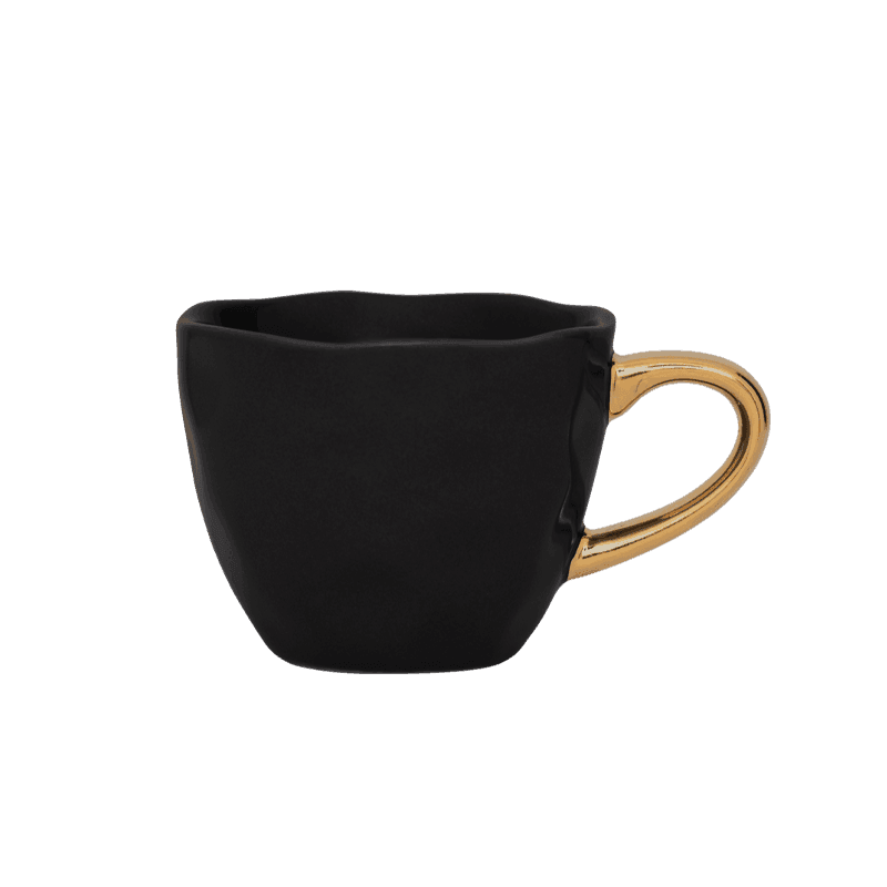 Good Morning kopje Espresso Ø6 cm - Zwart (set van 4) by Urban Nature Culture