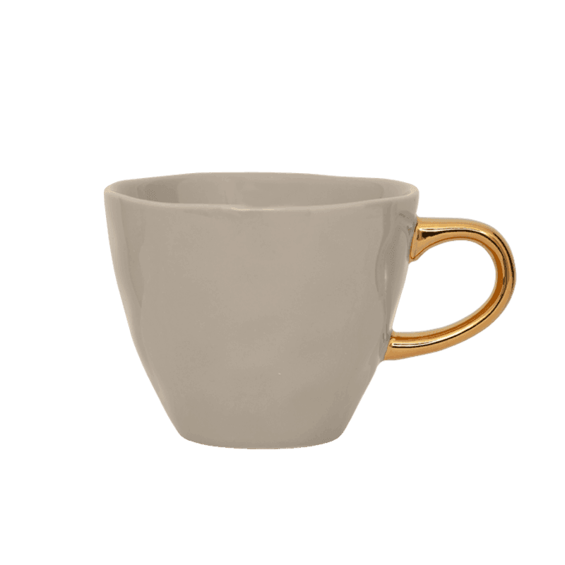 Good Morning kopje Koffie Ø8 cm - Grijs Morgen (set van 4) by Urban Nature Culture