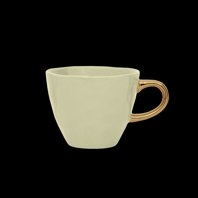 Good Morning kopje Koffie Ø8 cm - Lichtgroen (set van 4) - depauwwonen