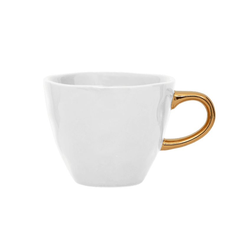 Good Morning kopje Koffie Ø8 cm - Wit (set van 4) by Urban Nature Culture