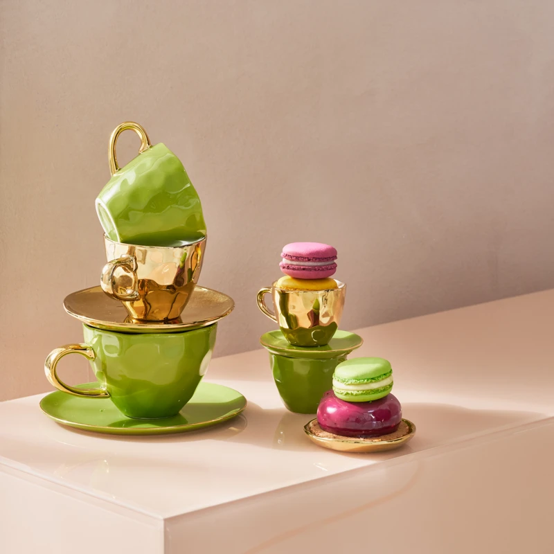 Good Morning schoteltje Goud Ø15.5 cm (set van 4) by Urban Nature Culture