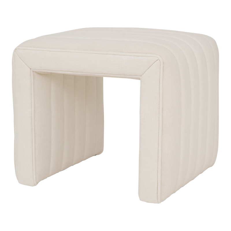 Poef Lyne Off White 46 * 35 * 38 CM by Urban Nature Culture